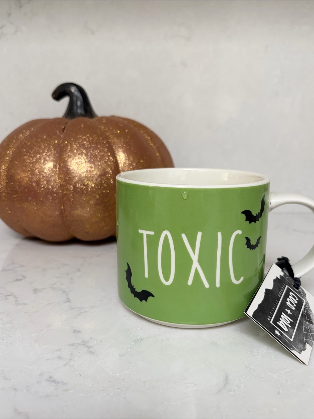 Green 'Toxic' Halloween Ceramic Mug 16 Oz